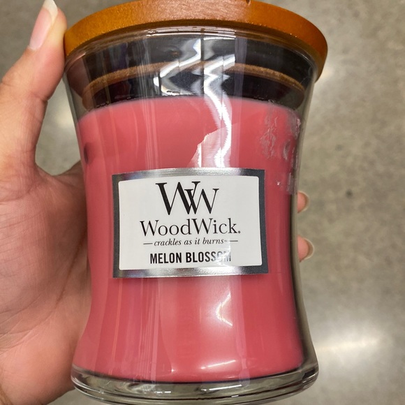 Woodwick Other - Brand New WoodWick Melon Blossom Medium Hourglass Candle